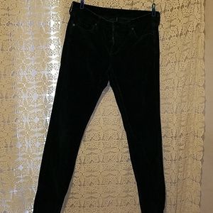 Dark green corduroy skinny jeans from edyson
